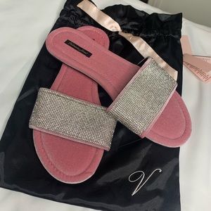 Sparkling Open Toe Slice,Size (9-to 10)large
